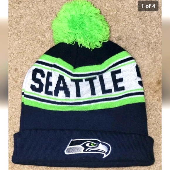 NFL Other - Seattle Seahawks Youth Knit Beanie Hat Cap - Team Colors